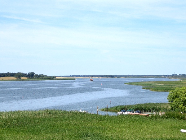 Blick über die Peene bei Wolgast