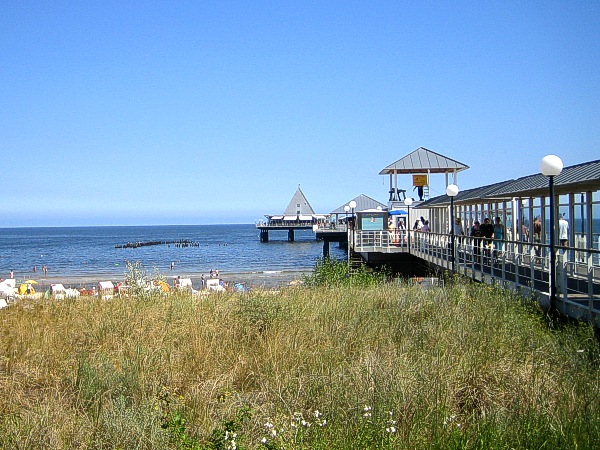 Seebrücke und Strand in Heringsdorf